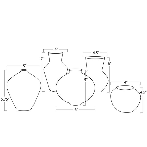 Noor Ceramic Vase Set